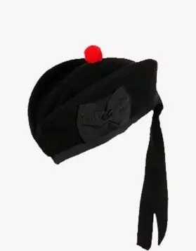 Glengarry Bonnet Hat Diced Scottish Piper 100% Pure Wool Glengarry Hat 52 to 64 