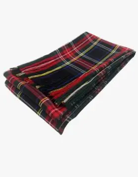 Stewart Tartan Sash with Unstitched Corner  
