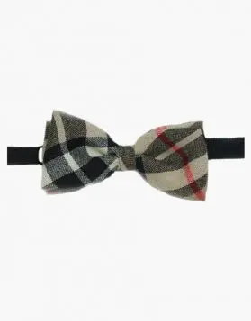 Camel Thomson Tartan Bow Tie 