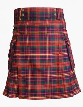Cameron of Erracht Tartan Utility Kilt - Front Image
