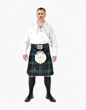 Jacobite Ghillie Shirt Casual Kilt Outfit