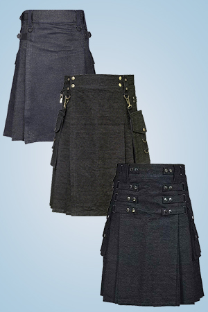 Denim Kilts - High Quality Denim Kilt for Men - The Utility Kilt