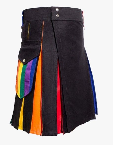 Pride Kilt 2024 Hybrid Colorful Utility Kilt For Men & Gay Size 28