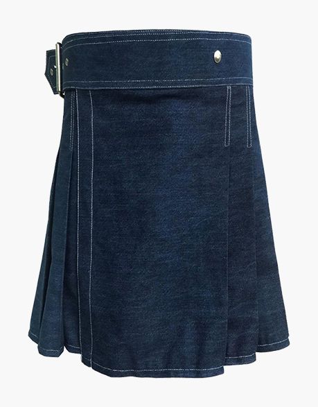 Denim fashion kilts