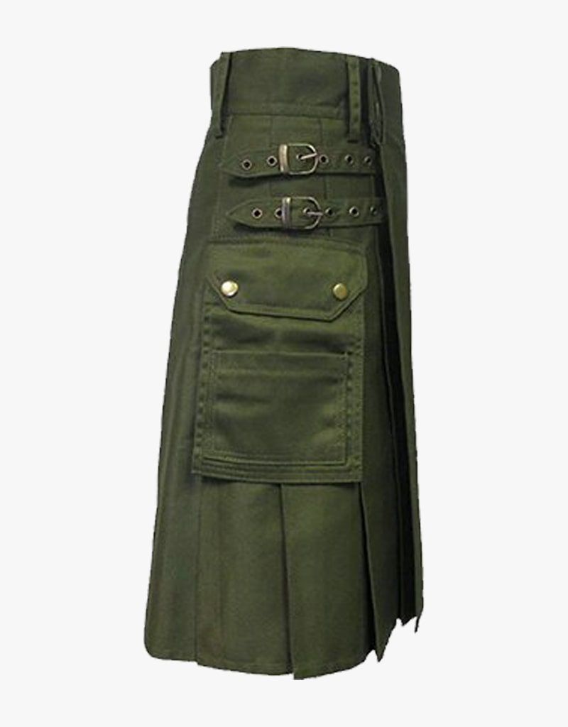 Oliver Green Men Fashion Sport Utility Kilt Deluxe Kilt Adjustable 