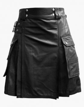 Leather Kilt | Buy Men's Leather Skirt | TUK