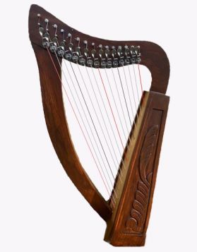  Irish Celtic Lyre Harp 15 Strings 