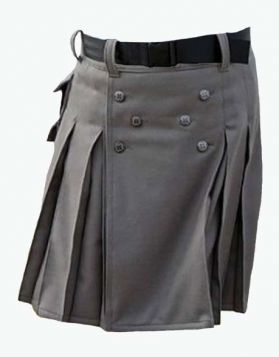 Cargo Grey mens utility kilt