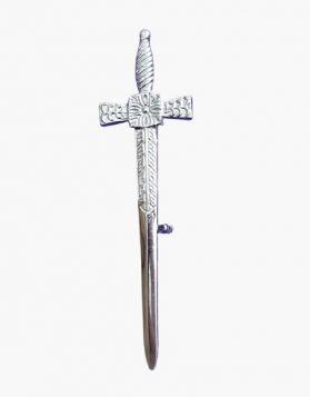 Claymore Silver Broad Sword Kilt Pin