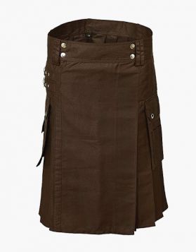 Custom Brown Utility Kilt