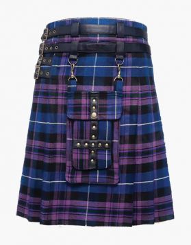 Fashion Pride of Scotland Tartan Utility Kilt- Front Image