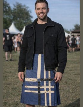 Fashion Utility Kilt With Chain