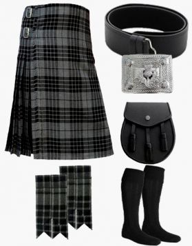 Gray Watch Tartan Kilt Set