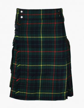 Mens Hunting Stewart Tartan Utility Kilt - Front Image