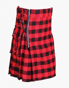 Modern Rob Roy Zipper Tartan Utility Kilt - Front Image 