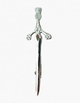 New Deluxe Claymore Sword Thistle Head Kilt Pin