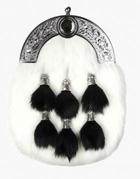 Rabbit Fur Sporran- Front Image