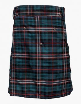 Scottish National Tartan Utility Kilt Studed Apron - Front Image