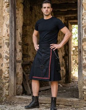 Standard Black Utility Kilt