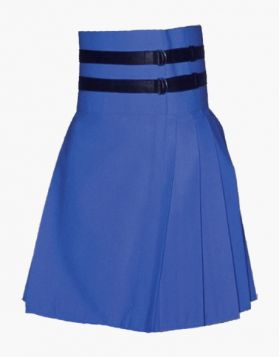 Women Navy Blue Casual Kilt