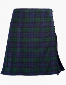 Women's Black Watch Tartan Kilt - Front Image